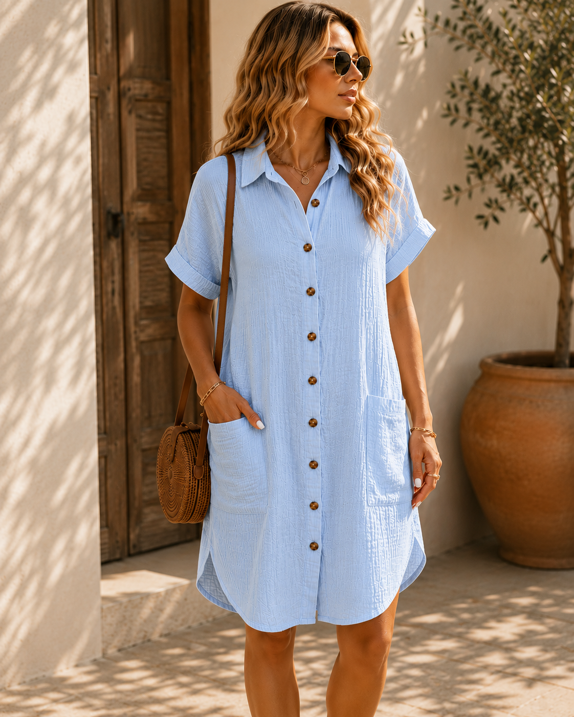 Verona Shirt Dress - Image 4